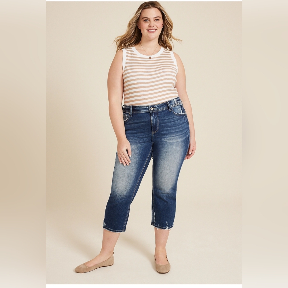 Maurices KanCan High Rise Cropped Jeans